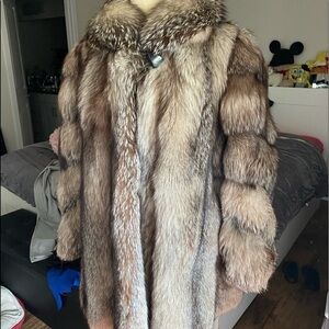 Fox fur coat